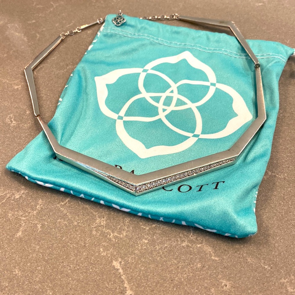 Kendra Scott Metal Choker with Sparkle Details